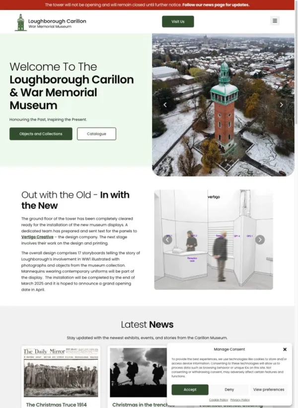 Loughborough Carillon Museum website