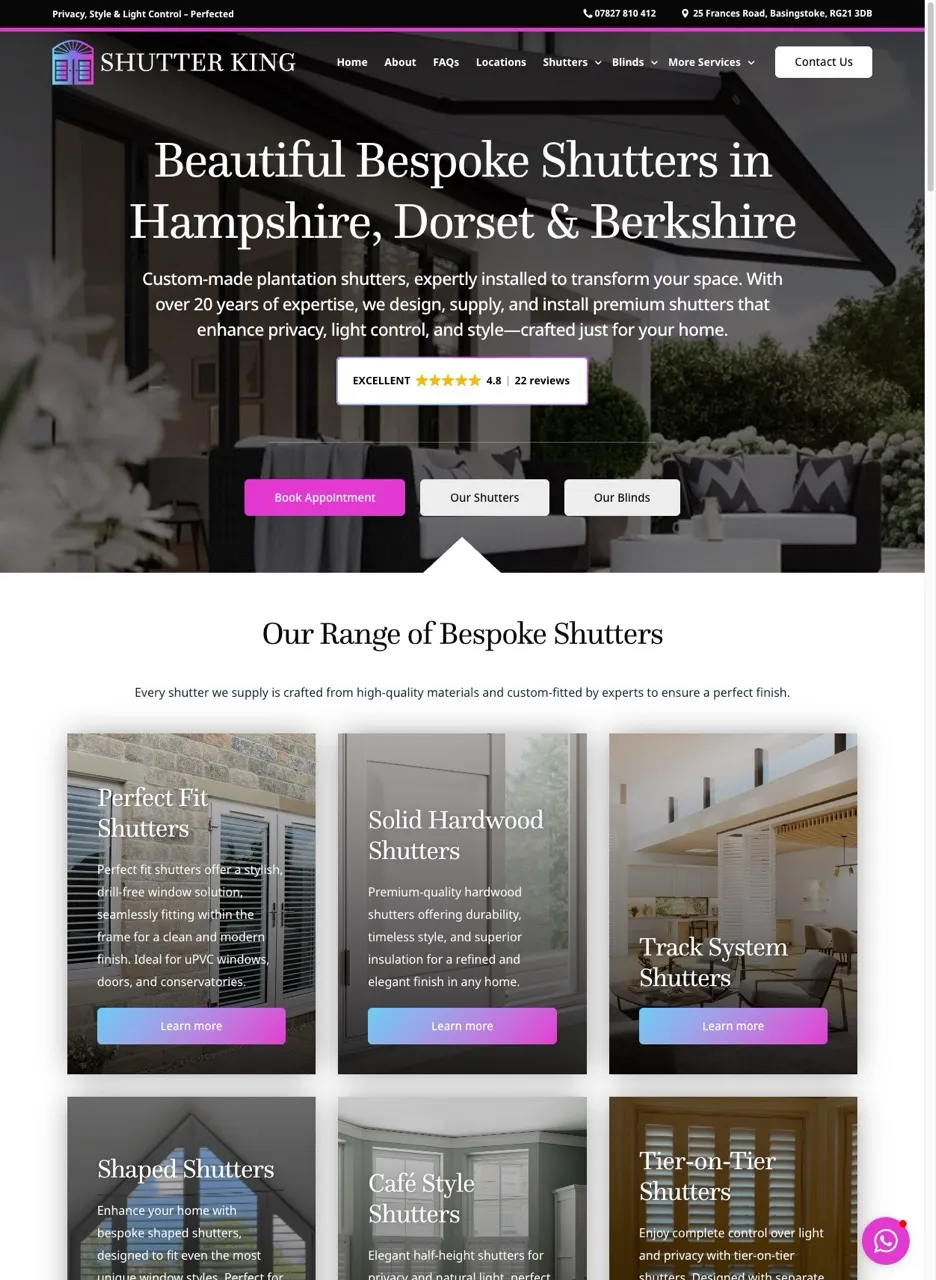 Shutter King website